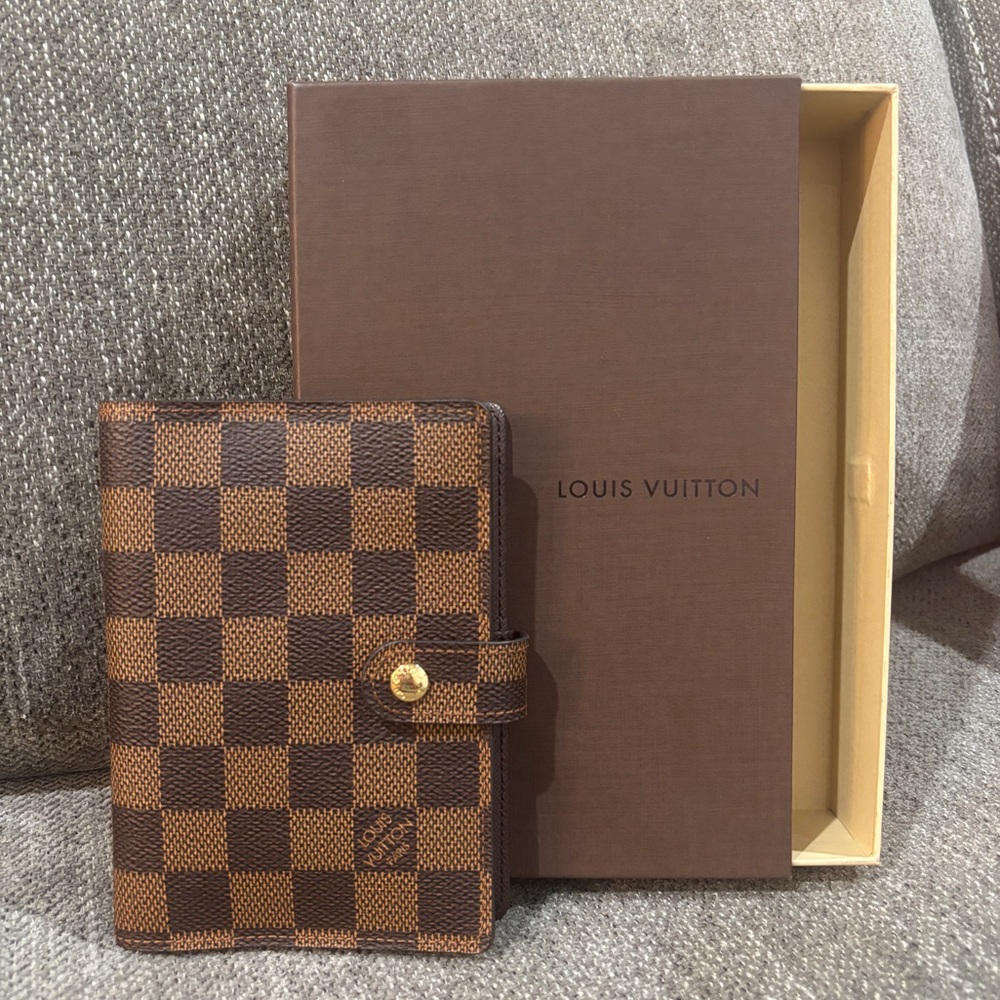 Louis Vuitton Damier Ebene Agenda PM with Box